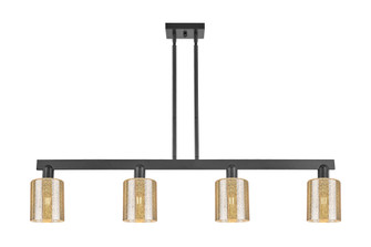Cobbleskill - 4 Light - 48 inch - Matte Black - Stem hung - Island Light (3442|716-4I-BK-G116)