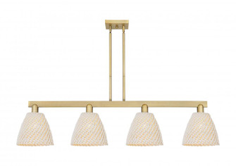 Bristol Natural - 4 Light - 52 inch - Brushed Brass - Stem hung - Island Light (3442|716-4I-BB-NBD-9-NAT)