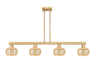Fenton - 4 Light - 49 inch - Brushed Brass - Stem hung - Island Light (3442|716-4I-BB-G96)