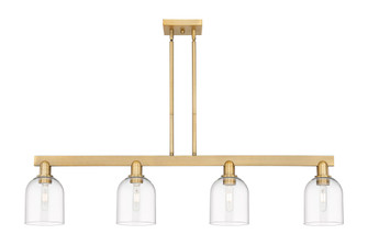 Bella - 4 Light - 48 inch - Brushed Brass - Stem hung - Island Light (3442|716-4I-BB-G558-6CL)
