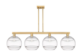 Rochester - 4 Light - 55 inch - Brushed Brass - Stem hung - Island Light (3442|716-4I-BB-G556-12CL)