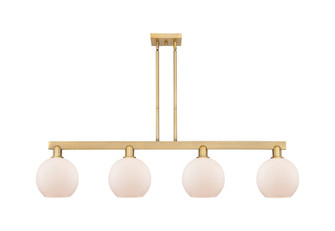 Athens - 4 Light - 51 inch - Brushed Brass - Stem hung - Island Light (3442|716-4I-BB-G121-8)