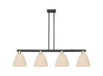 Bristol Natural - 4 Light - 52 inch - Black Antique Brass - Stem hung - Island Light (3442|716-4I-BAB-NBD-9-NAT)