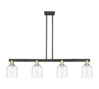 Bella - 4 Light - 48 inch - Black Antique Brass - Stem hung - Island Light (3442|716-4I-BAB-G558-6CL)