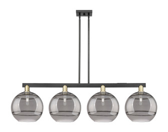 Rochester - 4 Light - 55 inch - Black Antique Brass - Stem hung - Island Light (3442|716-4I-BAB-G556-12SM)