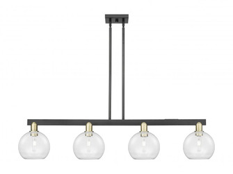 Athens - 4 Light - 51 inch - Black Antique Brass - Stem hung - Island Light (3442|716-4I-BAB-G122-8)