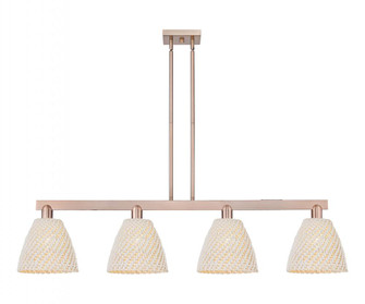 Bristol Natural - 4 Light - 52 inch - Antique Copper - Stem hung - Island Light (3442|716-4I-AC-NBD-9-NAT)