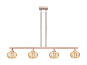 Fenton - 4 Light - 49 inch - Antique Copper - Stem hung - Island Light (3442|716-4I-AC-G96)