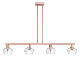 Fenton - 4 Light - 49 inch - Antique Copper - Stem hung - Island Light (3442|716-4I-AC-G92)