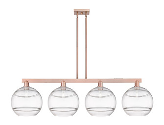 Rochester - 4 Light - 55 inch - Antique Copper - Stem hung - Island Light (3442|716-4I-AC-G556-12CL)