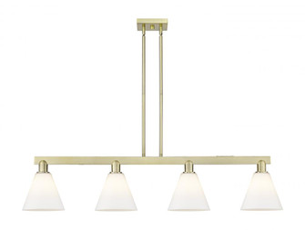 Berkshire Glass - 4 Light - 51 inch - Antique Brass - Stem hung - Island Light (3442|716-4I-AB-GBC-81)