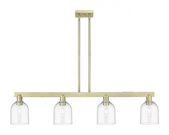 Bella - 4 Light - 48 inch - Antique Brass - Stem hung - Island Light (3442|716-4I-AB-G558-6CL)