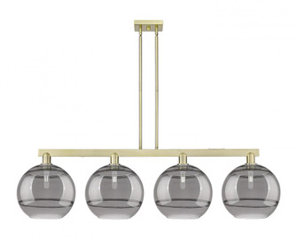 Rochester - 4 Light - 55 inch - Antique Brass - Stem hung - Island Light (3442|716-4I-AB-G556-12SM)