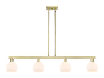 Athens - 4 Light - 49 inch - Antique Brass - Stem hung - Island Light (3442|716-4I-AB-G121-6)