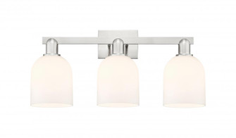Bella - 3 Light - 25 inch - Brushed Satin Nickel - Bath Vanity Light (3442|716-3W-SN-G558-6GWH)