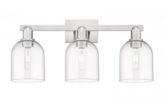 Bella - 3 Light - 25 inch - Brushed Satin Nickel - Bath Vanity Light (3442|716-3W-SN-G558-6CL)