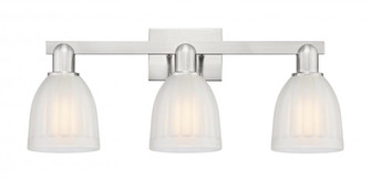 Brookfield - 3 Light - 25 inch - Brushed Satin Nickel - Bath Vanity Light (3442|716-3W-SN-G441)