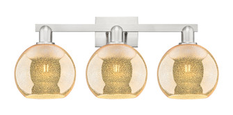 Athens - 3 Light - 27 inch - Brushed Satin Nickel - Bath Vanity Light (3442|716-3W-SN-G128-8)