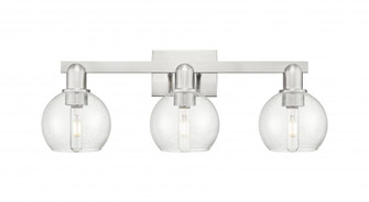 Athens - 3 Light - 25 inch - Brushed Satin Nickel - Bath Vanity Light (3442|716-3W-SN-G124-6)