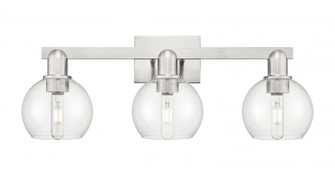 Athens - 3 Light - 25 inch - Brushed Satin Nickel - Bath Vanity Light (3442|716-3W-SN-G122-6)