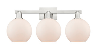 Athens - 3 Light - 27 inch - Brushed Satin Nickel - Bath Vanity Light (3442|716-3W-SN-G121-8)
