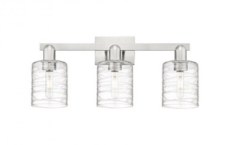 Cobbleskill - 3 Light - 24 inch - Brushed Satin Nickel - Bath Vanity Light (3442|716-3W-SN-G1113)