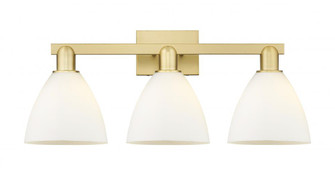 Bristol - 3 Light - 27 inch - Satin Gold - Bath Vanity Light (3442|716-3W-SG-GBD-751)