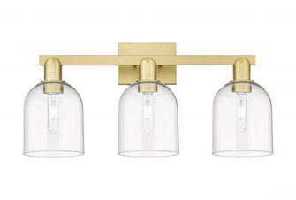 Bella - 3 Light - 25 inch - Satin Gold - Bath Vanity Light (3442|716-3W-SG-G558-6CL)