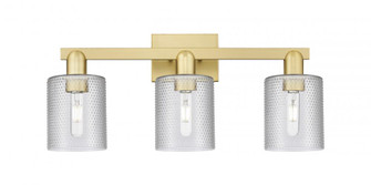 Cobbleskill - 3 Light - 24 inch - Satin Gold - Bath Vanity Light (3442|716-3W-SG-G112)