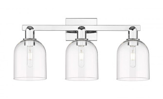 Bella - 3 Light - 25 inch - Polished Chrome - Bath Vanity Light (3442|716-3W-PC-G558-6CL)