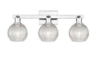 Athens - 3 Light - 25 inch - Polished Chrome - Bath Vanity Light (3442|716-3W-PC-G122C-6CL)