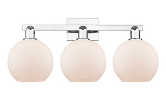 Athens - 3 Light - 27 inch - Polished Chrome - Bath Vanity Light (3442|716-3W-PC-G121-8)