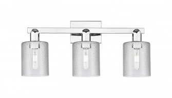 Cobbleskill - 3 Light - 24 inch - Polished Chrome - Bath Vanity Light (3442|716-3W-PC-G112)