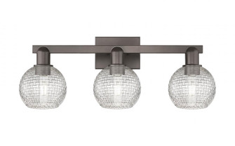 Athens - 3 Light - 25 inch - Oil Rubbed Bronze - Bath Vanity Light (3442|716-3W-OB-G122C-6CL)