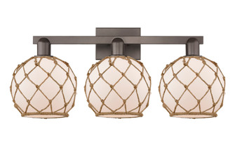 Farmhouse Rope - 3 Light - 27 inch - Oil Rubbed Bronze - Bath Vanity Light (3442|716-3W-OB-G121-8RB)
