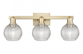 Athens - 3 Light - 25 inch - Champagne Bronze - Bath Vanity Light (3442|716-3W-CB-G122C-6CL)