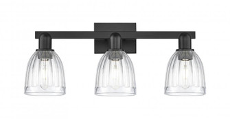 Brookfield - 3 Light - 25 inch - Matte Black - Bath Vanity Light (3442|716-3W-BK-G442)