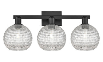 Athens - 3 Light - 27 inch - Matte Black - Bath Vanity Light (3442|716-3W-BK-G122C-8CL)