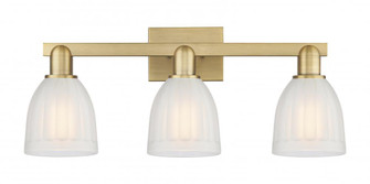 Brookfield - 3 Light - 25 inch - Brushed Brass - Bath Vanity Light (3442|716-3W-BB-G441)
