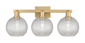 Athens - 3 Light - 27 inch - Brushed Brass - Bath Vanity Light (3442|716-3W-BB-G122C-8CL)