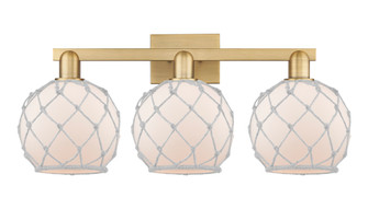 Farmhouse Rope - 3 Light - 27 inch - Brushed Brass - Bath Vanity Light (3442|716-3W-BB-G121-8RW)