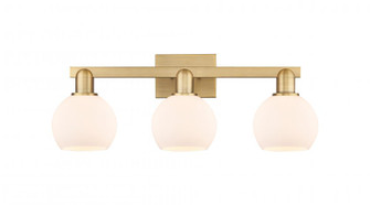 Athens - 3 Light - 25 inch - Brushed Brass - Bath Vanity Light (3442|716-3W-BB-G121-6)