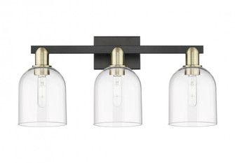 Bella - 3 Light - 25 inch - Black Antique Brass - Bath Vanity Light (3442|716-3W-BAB-G558-6CL)