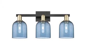 Bella - 3 Light - 25 inch - Black Antique Brass - Bath Vanity Light (3442|716-3W-BAB-G558-6BL)