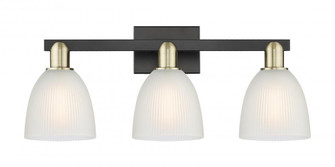 Castile - 3 Light - 25 inch - Black Antique Brass - Bath Vanity Light (3442|716-3W-BAB-G381)