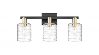 Cobbleskill - 3 Light - 24 inch - Black Antique Brass - Bath Vanity Light (3442|716-3W-BAB-G1113)