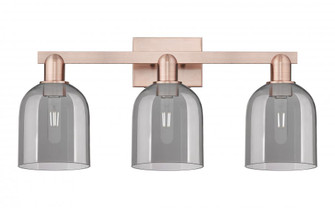 Bella - 3 Light - 25 inch - Antique Copper - Bath Vanity Light (3442|716-3W-AC-G558-6SM)