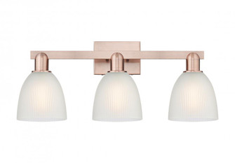 Castile - 3 Light - 25 inch - Antique Copper - Bath Vanity Light (3442|716-3W-AC-G381)