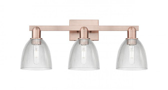 Castile - 3 Light - 25 inch - Antique Copper - Bath Vanity Light (3442|716-3W-AC-G382)