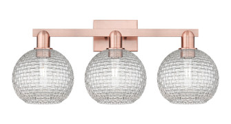 Athens - 3 Light - 27 inch - Antique Copper - Bath Vanity Light (3442|716-3W-AC-G122C-8CL)